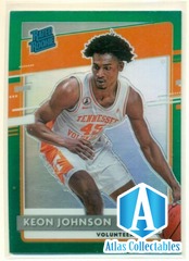 2021-22 Panini Chronicles Donruss Optic Draft PRIZM Green #206 KEON JOHNSON RC